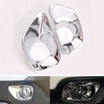 

2pcs ABS Chrome Front Fog Light Lamps Trim Cover Frame Decoration Fit for Jeep Grand Cherokee 2011-2013 Car Styling Accessories