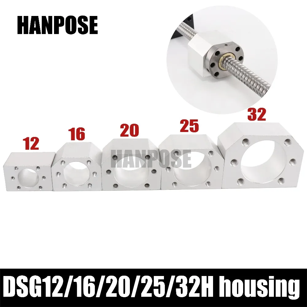 Шаровой корпус шариковинтовой передачи кронштейн алюминиевый держатель для DSG16H/12/20/25/32 мм шариковый винт SFU1605 SFU1204 SFU2005 SFU3205 фрезерный станок с ЧПУ