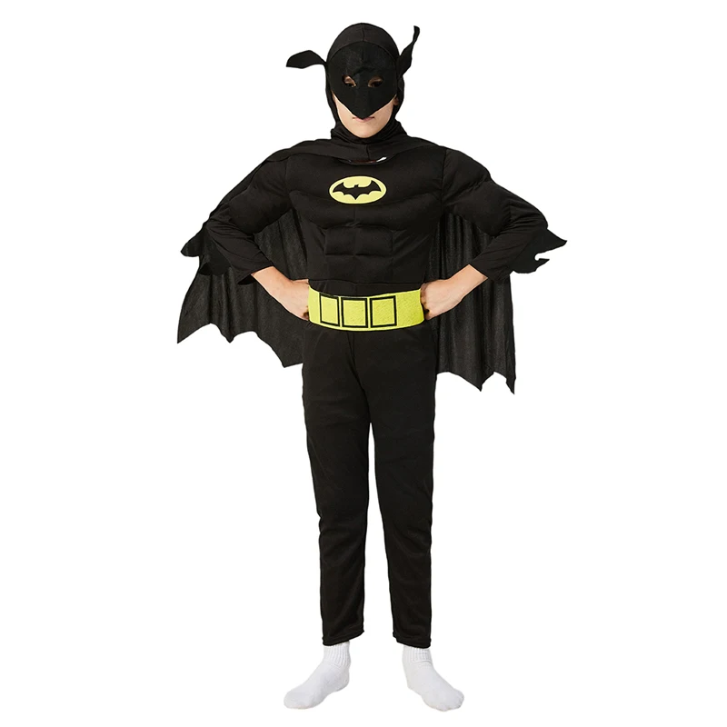 

Child Boys DC Superhero Class Batman Muscle Cosplay Costume