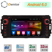 4G 2 GB RAM 32 GB ROM Android 6.0 Octa Core DAB BT DVD del coche Reproductor de Radio Para Jeep Cherokee Comandante Brújula Wrangler Chrysler 300C