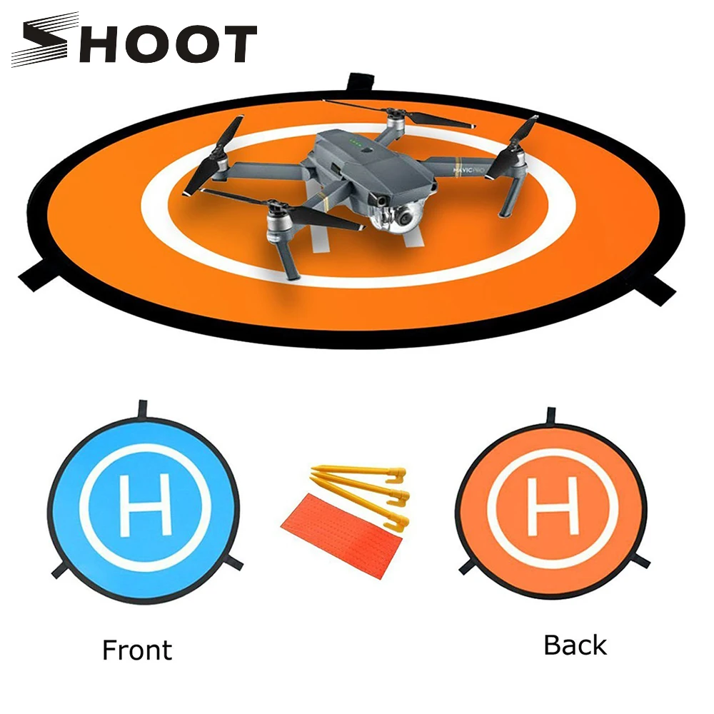 

SHOOT 75cm Fast-fold Landing Pad Parking Apron Parrot Anafi For Mavic 2 Pro Air & Spark Helipad Tarmac Parrot Drone Accessory