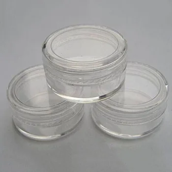 

Face Cream Jar Pot 1PC Small Empty Cosmetic Plastic Refillable Bottles Mini Sample Container Bottle Eyeshadow Makeup Tools 5g