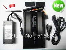3.5 SATA HARD DRIVE CASE USB 2.0 boîtier externe HDD disque boîte