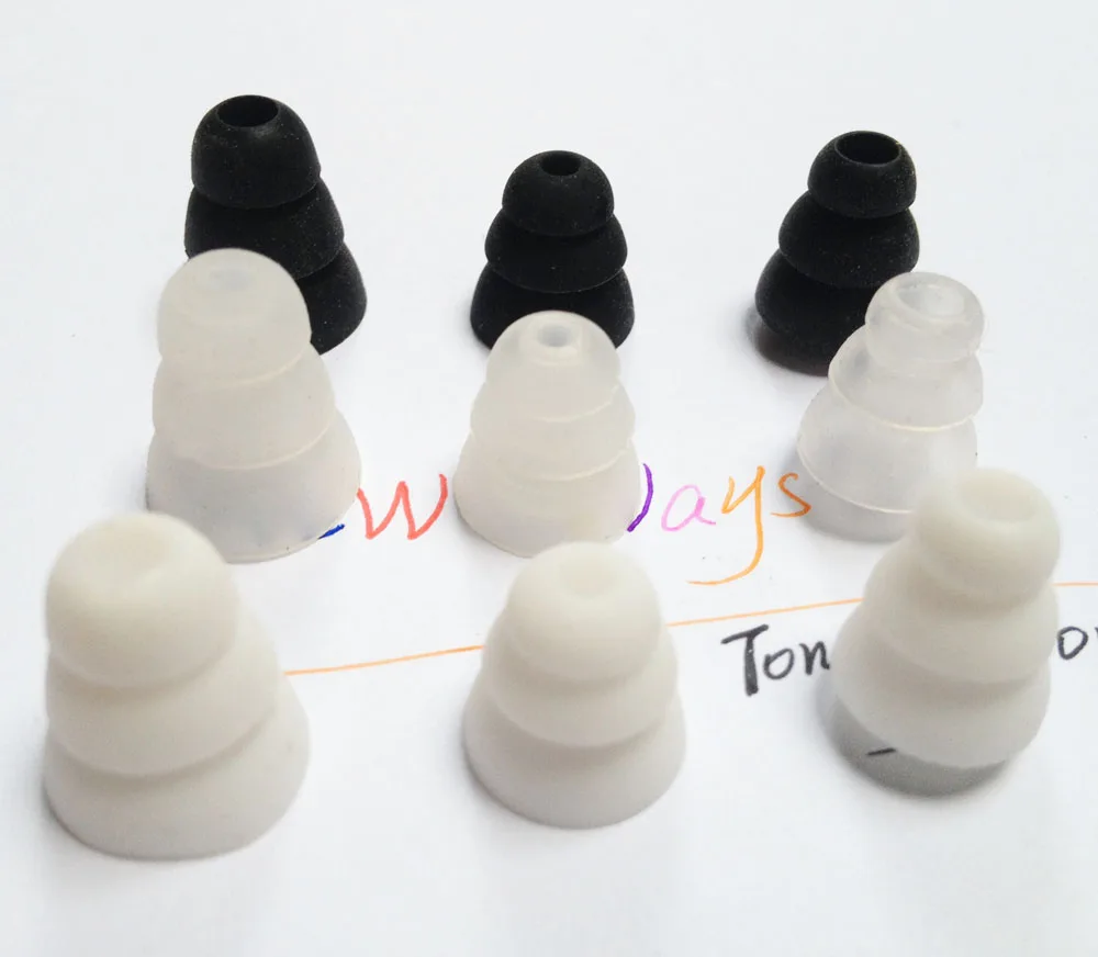 

Free shipping 30pcs/15pair three layer Silicone In-Ear Earphone Headset Earbud Bud Tips Earbuds eartips Earplug wholesale