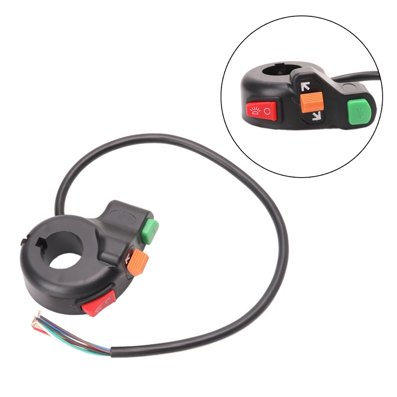 3 en 1 motocicleta ATV 7/8 pulgadas interruptor de manillar bocina señal de encendido apagado botón Sistema eléctrico motocicleta interruptores 3 en 1 motocicleta ATV 7/8 pulgadas interruptor de manillar bocina señal de encendido apagado botón Sistema eléctrico motocicleta interruptores