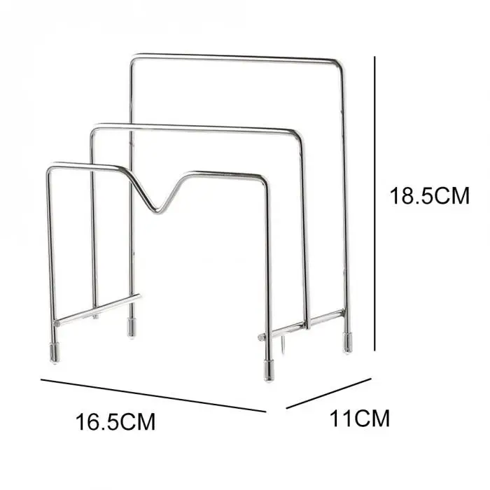 Кухонная полка, металлическая крышка для кастрюль, разделочная доска, полка для посуды, держатель, крышка для сковороды, стойка, подставка для Прямая поставка