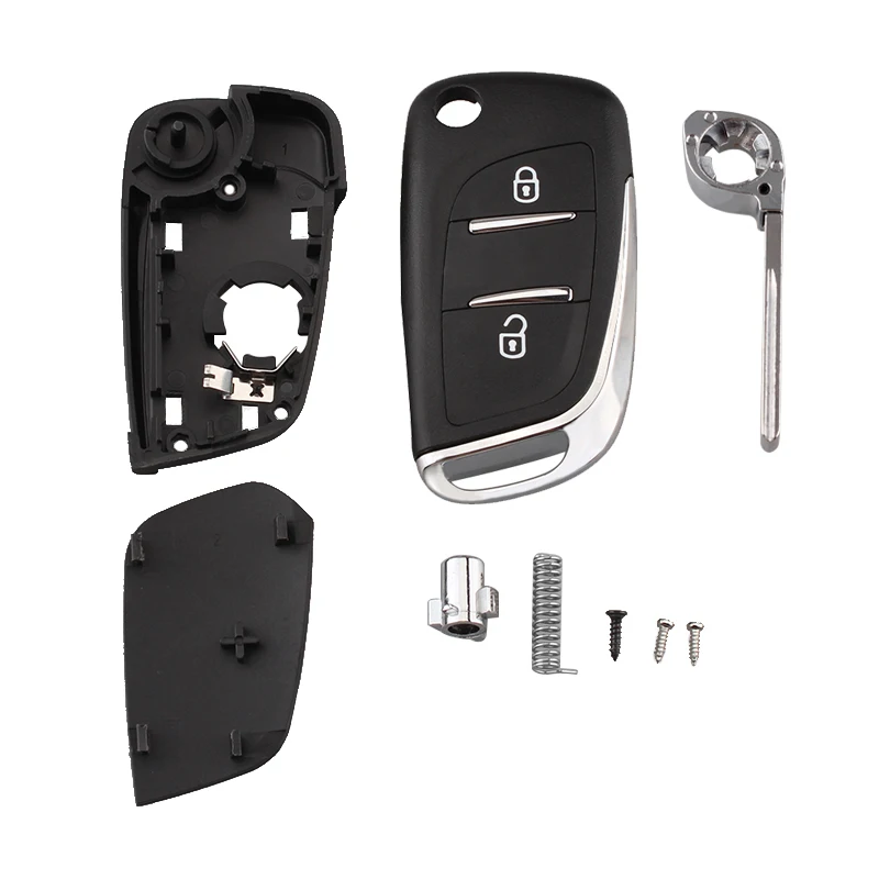 2 кнопки CE0536 салона автомобиля Корпус ключа для Peugeot 107 207 307 307S 308 407 607
