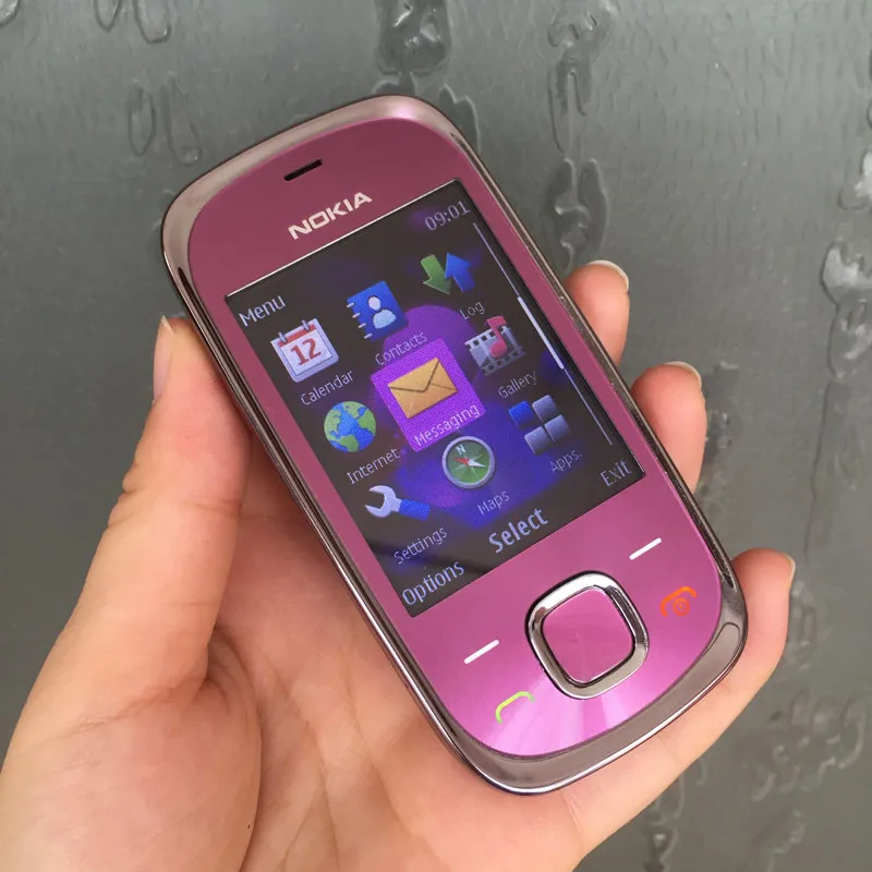 Восстановленный Мобильный телефон Nokia 7230 GSM разблокированный Русский Арабский Иврит Клавиатура