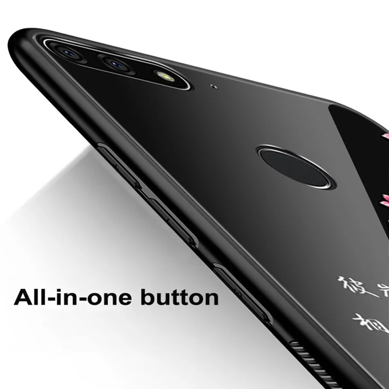 Закаленное стекло чехол для huawei Enjoy 8E Capa чехол Чехол Мягкий силиконовый чехол жесткий чехол для Enjoy 8 E ATU-AL10 Чехлы в виде ракушки