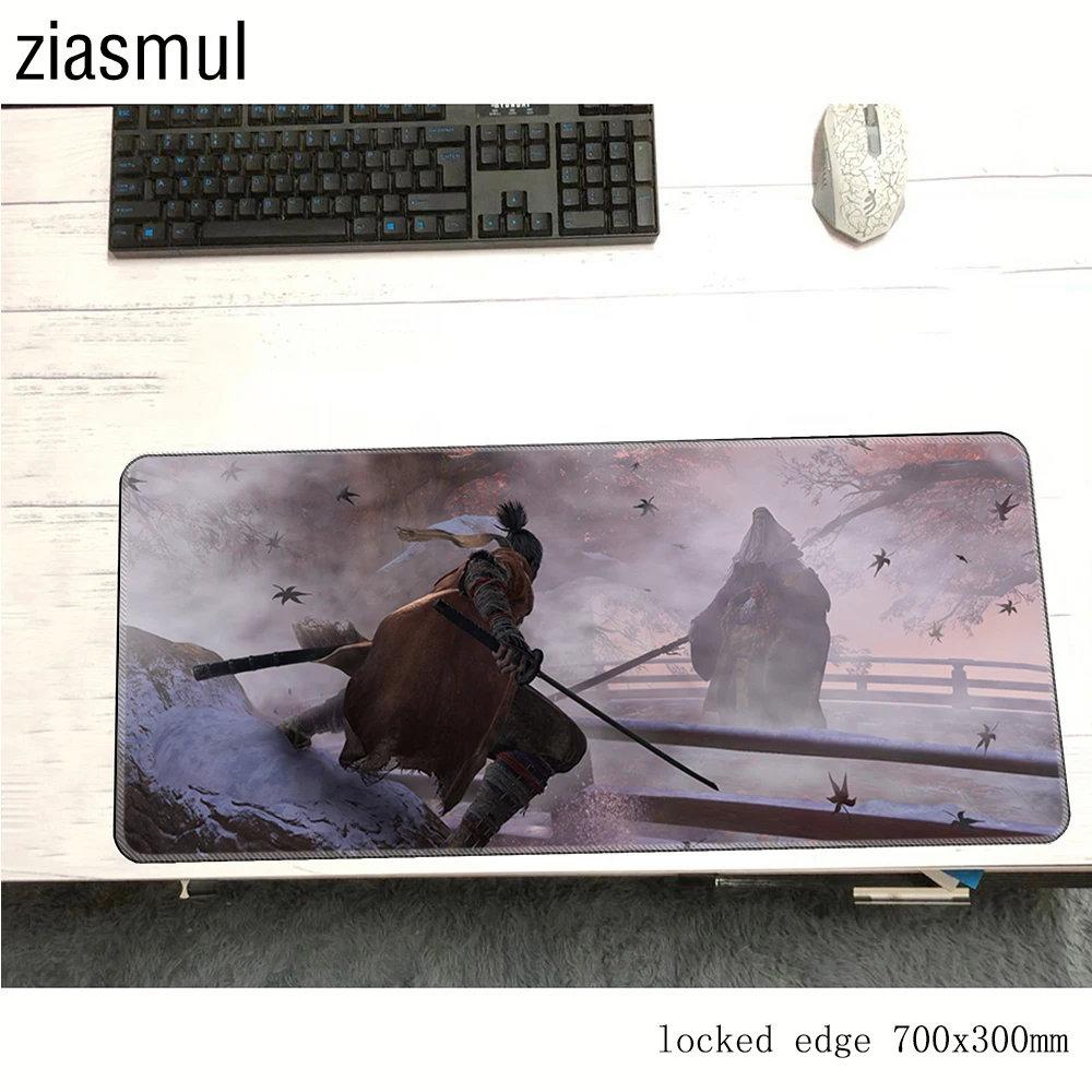 Большой коврик для мыши SEKIRO 700x300x3 мм ноутбука компьютерный игровой HD с принтом