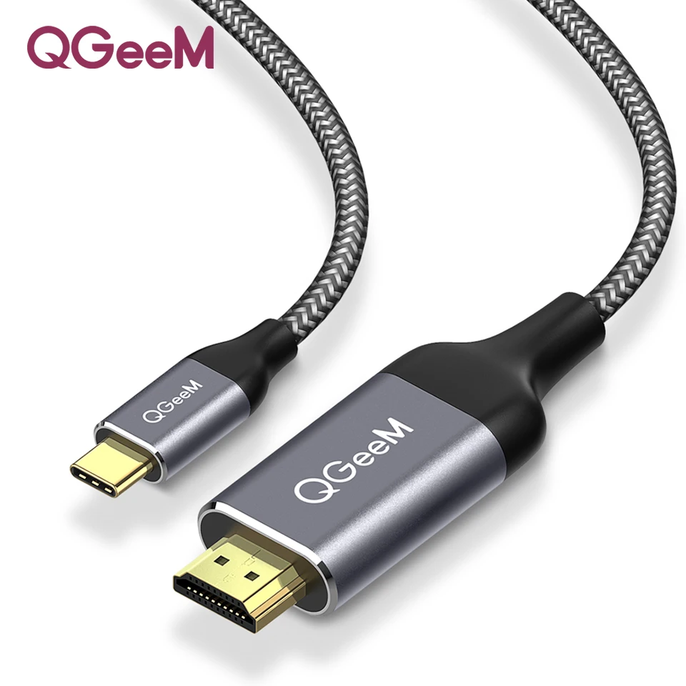 QGeeM USB C a 4 K HDMI Cable adaptador de tipo C a HDMI