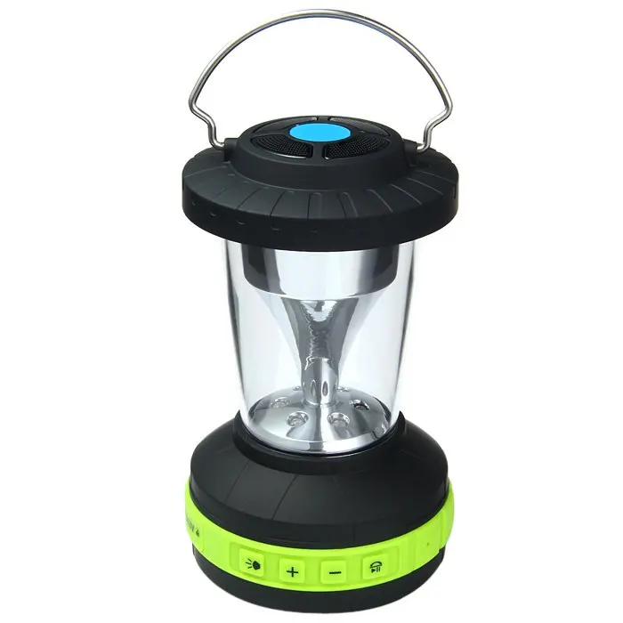 Ultra Portable Outdoor Camping Loudspeaker Waterproof Wireless Bluetooth 3.0 Speaker with LED