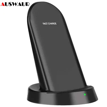 

Fast Wireless Charger Dock for iPhone X XS MAX Samsung S8 S9 S10 Plus QI Wireless Charging Stand 10W 7.5W