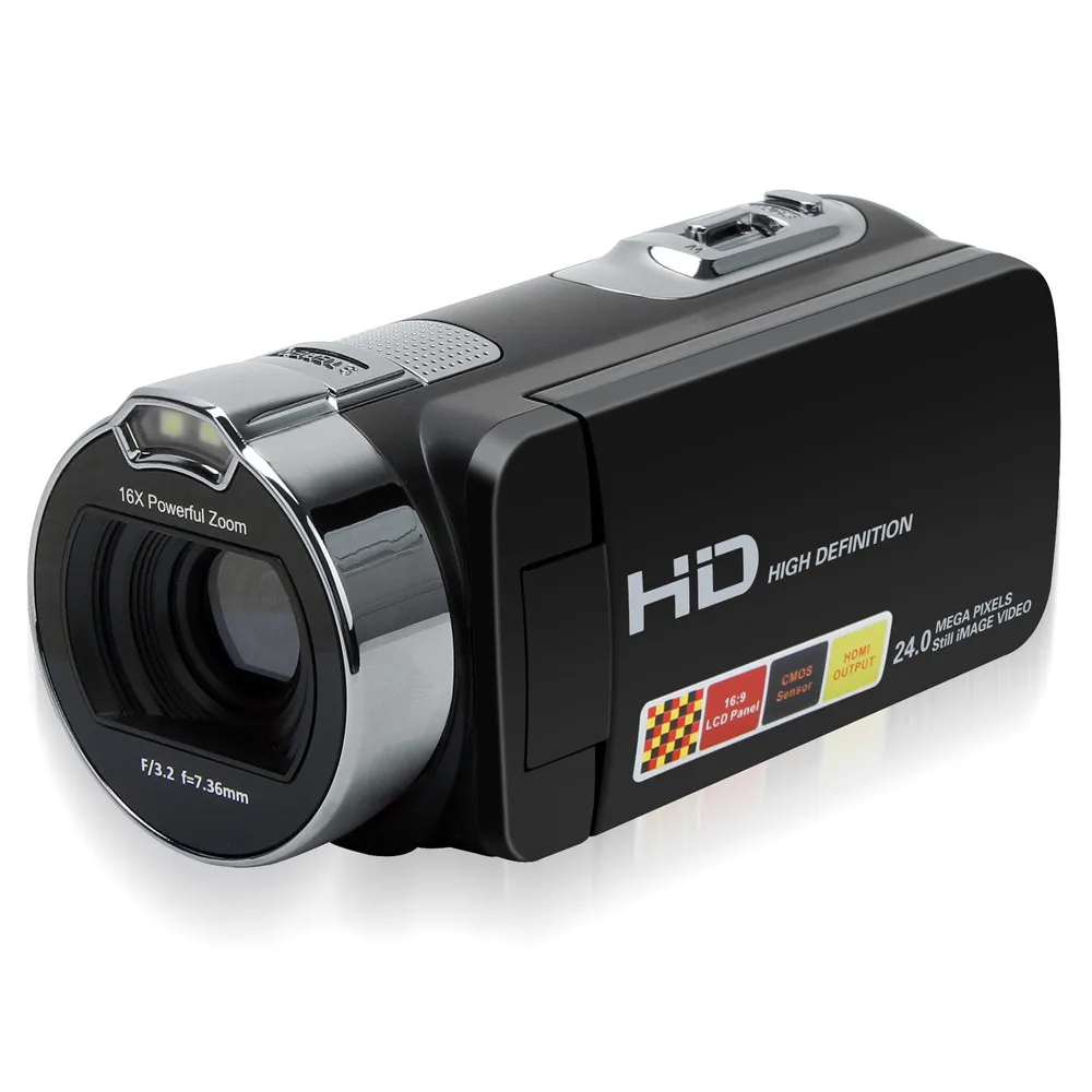 Хорошая 2,7 дюймов HDV-312P Цифровая видеокамера видеокамеры DV вращающийся ЖК-экран J8