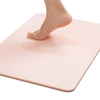 

1Pcs Bathroom diatomite door mat floor mat dry Water Absorption Rug kitchen Door Floor Mat Carpet For Toilet Non Slip wx12051535
