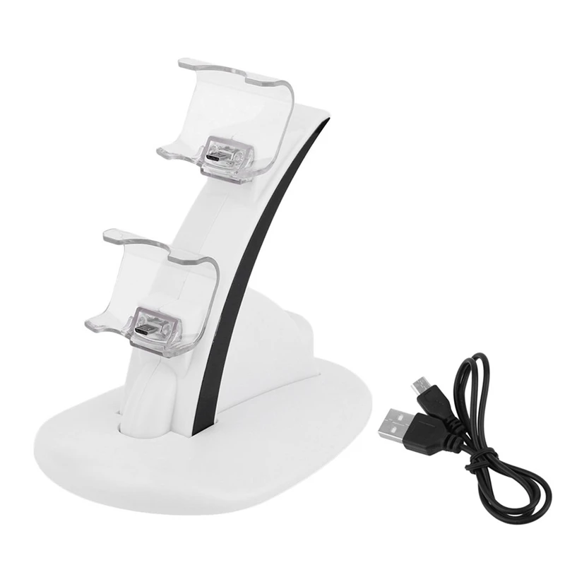 

Led Micro-Dual Controller Holder Charger 2 Led Micro-Usb Handle Fast Charging Dock Station Stand Charger For Ps4 Controller