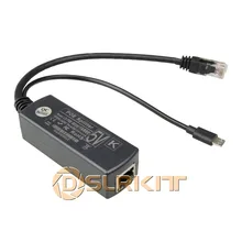 DSLRKIT гигабитный активный сплиттер PoE 5V Micro USB Jetson Nano Raspberry Pi 3B+ 3B Plus