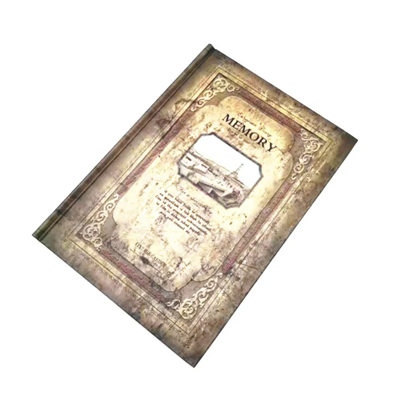 

2018 New Vintage Memory Notebook Stationery Continental Day Note book Hard Horizontal Line Work Thicken this Planner A5