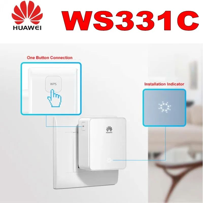 Wi Fi Ретранслятор huawei WS331C 300 м беспроводной расширитель 2 4 ГГц 802.11n/b/g диапазон