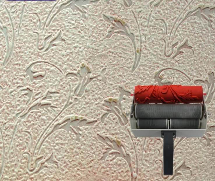 

Wall printing mould 7 inch patterned roller for wall decoration rubber roller no.078