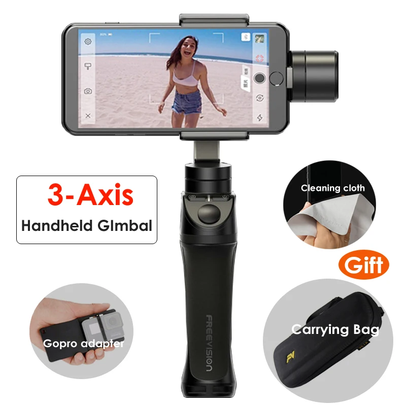 

Freevision Vilta-m 3-axis Handheld Gimbal Smartphone Stabilizer for iPhone XS XR Samsung s8 GoPro 7 6 Vilta m PK Smooth 4 OSMO