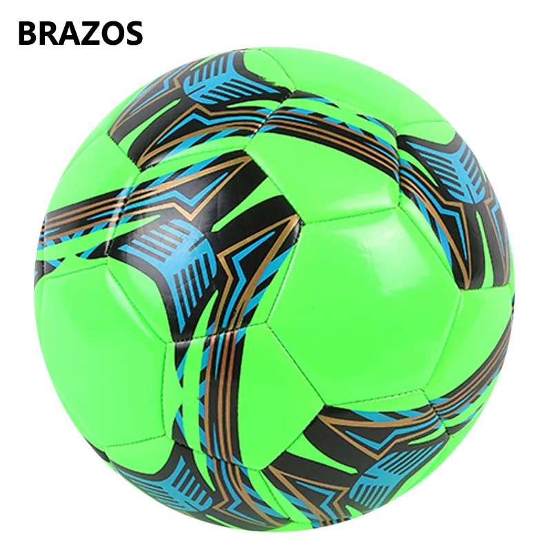 Brazos ТПУ размеры 5 детей обучение футбольные мячи Детская игрушка шить пенясь игры Футбол мяч подросток конкурс Futbol