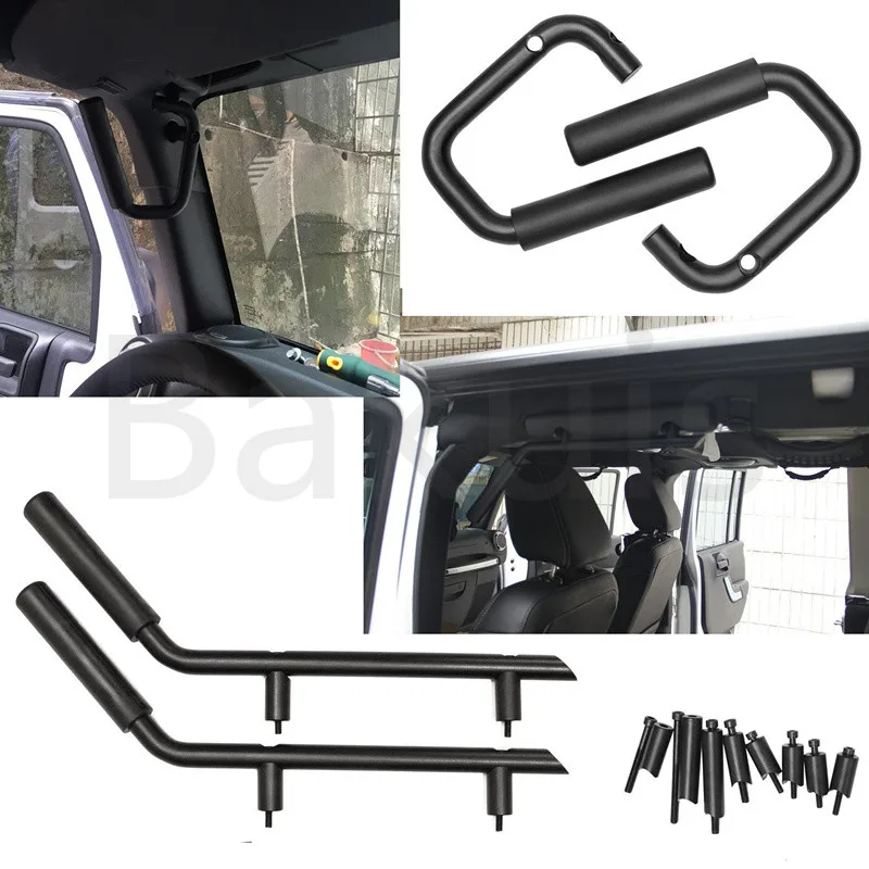 Передняя ручка захвата поручень 2007- для Jeep Wrangler 2/4 дверные части Передняя и задняя ручка захвата для Jeep JK unlimited