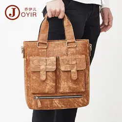 29x31 см матовая кожа натуральная кожа Для мужчин мешок Повседневное Ретро мода ультра-легкая сумочка Портфели сумка-мессенджер сумка A4624