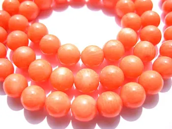 

wholesale ocean coral 5-6mm 5strands, round ball smooth hot red pink mixed gemstone jewelry beads
