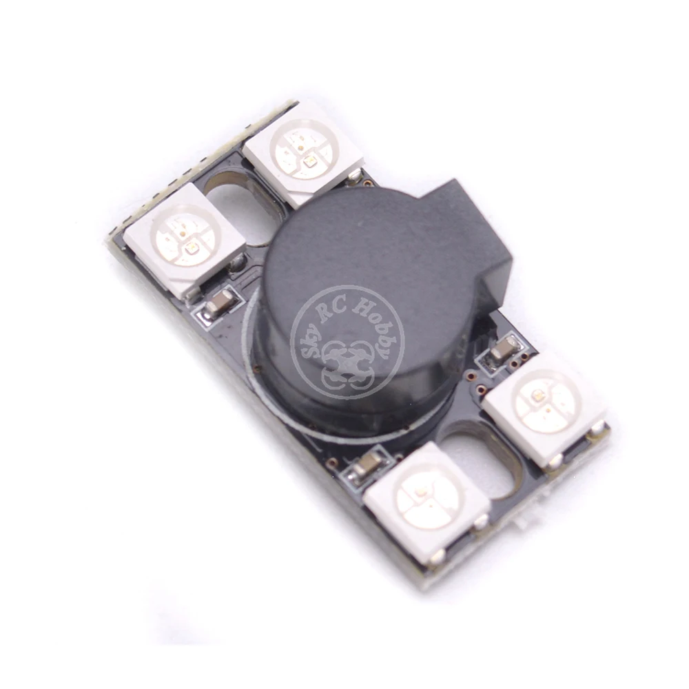 Ultra Big Sound 110 db BB Buzzer 14MM High BB Ring w4 WS2812 Programmable LED Light Lamp Bead For F3 F4 F7 FC FPV RC Drone Acc (1)