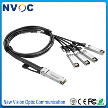 40G QSFP до 4 SFP+ 1M AWG30 пассивный прямой медный Twinax DAC кабель, 40G QSFP до 4SFP AWG30 пассивный прямой медный кабель