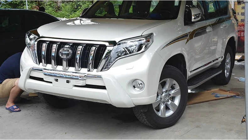 Автомобиля бампер передний охранник для Toyota Land Cruiser Prado FJ150. бампер плиты высокое качество авто Интимные аксессуары