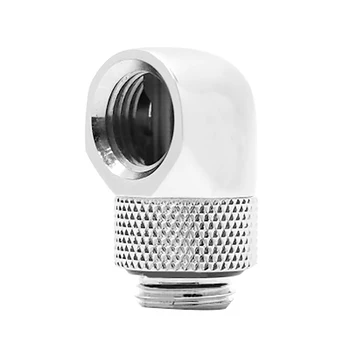 

90 Degree Angle G1/4 Rotary Adapter Hard Rigid Tubing Fitting Water Cooling System Block