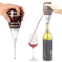 2018 Electric Portable Barrel Shaped Wine Pourer Red Wine Decanter Bottle Pourer Homebrew Pump Wine Aerator Wine Accessories vinaera electric wine aerator decanter