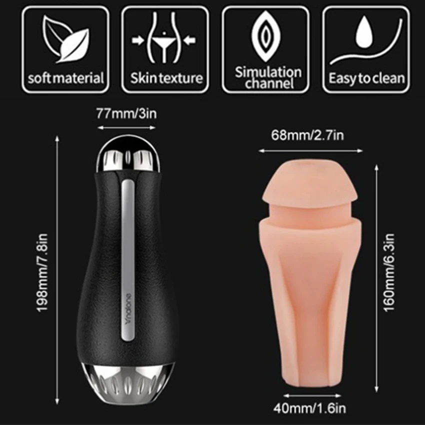 Male-Masturbator-Pocket-Pussy-Sex-Toy-for-Men-Soft-Silicone-Vagina-Real-Virgin-Pussy-No-Vibrator - 