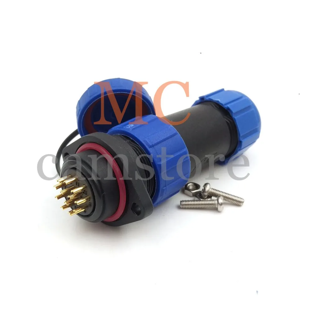 SP21 waterproof connector 12 pins IP67 LED power cable 5A | Обустройство дома