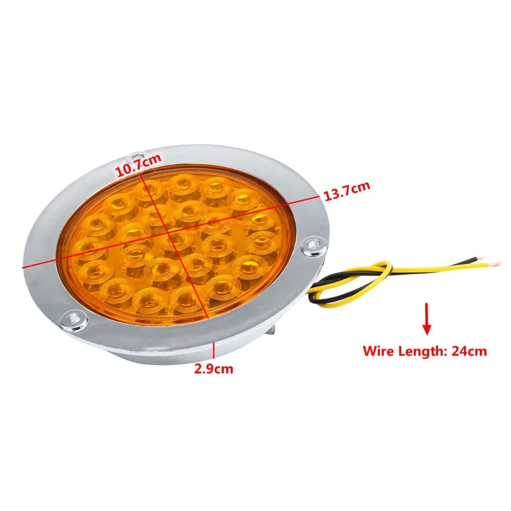 24 светодиодный s 10-30 V светодиодный автомобильный индикатор Стоп задний светильник боковой светильник для автомобилей/грузовиков/прицепов/лодок/автобусов