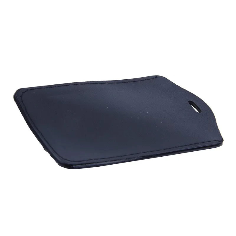 15 Pcs Vertical style Black Artificial leather business ID badge card holder with slot& chain Holes