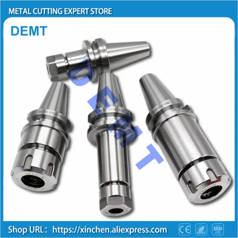 

New Spindle BT30 ER16 ER20 ER25 ER32 60L 100L High Precision Full Grinding White Spring Chuck ER CNC Machine Tool BT30 Spindle