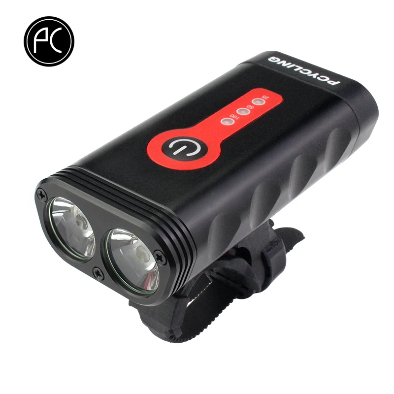 PCycling Bicycle Front Light 600 Lumen Aluminum Alloy Waterproof USB