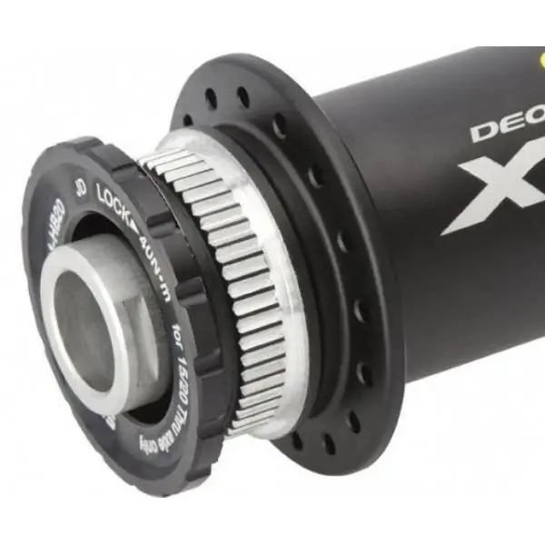 Shimano HB20 15//20mm Axle Hub Centerlock Disc Rotor Lockring