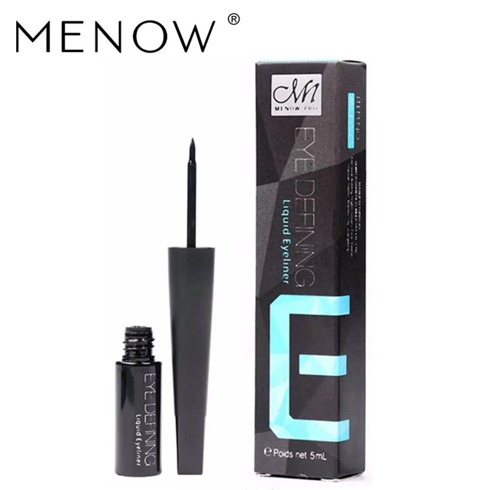 MENOW Liquid Eyeliner Makeup Black Eyeliner Long-lasting Waterproof Eye Liner Pencil Not Blooming Quick-Drying Cosmetic Tool