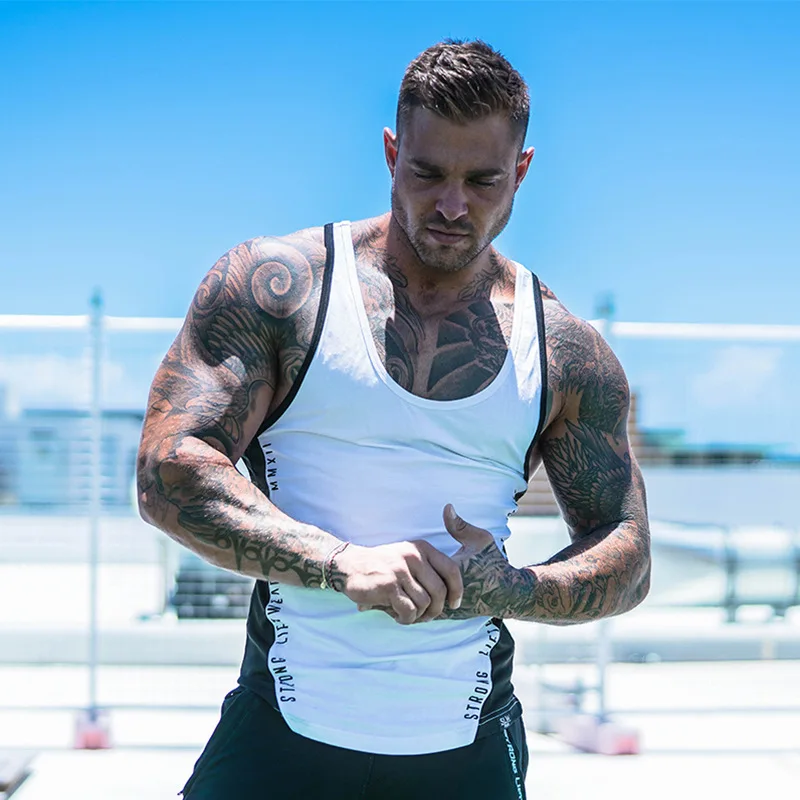 

Mens Running Vest Compress Quick Dry Jersey Sleeveless Sport Shirt Men Gym Tank Top Weight Loss Yoga Fitness T shirt