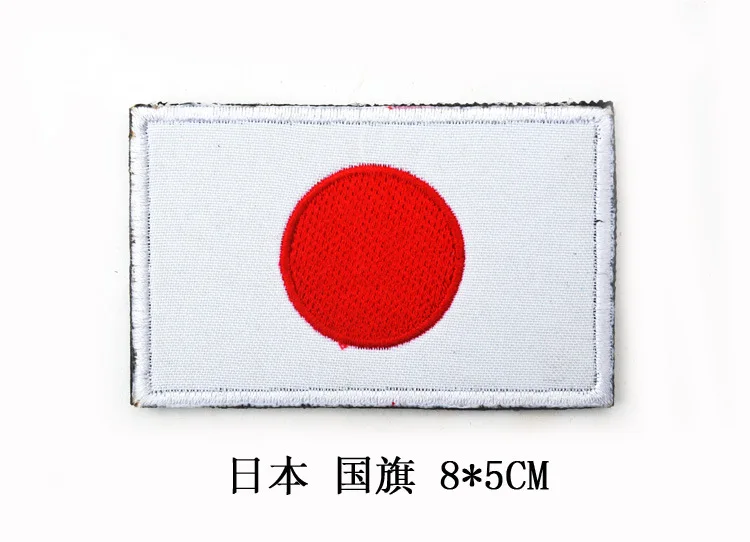Вышитый значок с флагом страны 3D тактические бейджи ткань Боевая нарукавная повязка значки