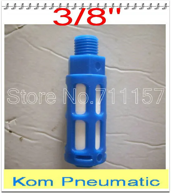 10 Pcs 3/8" NPT Pneumatic Air Exhaust Muffler With PE Plastic Pneumatic