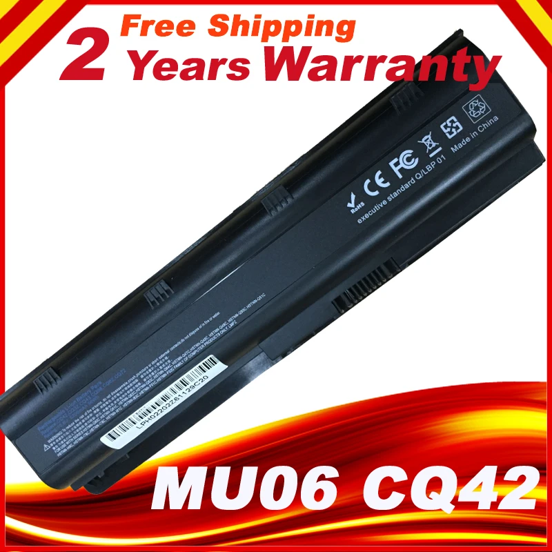 4400 мАч Батарея для HP MU06 CQ42 CQ32 G6 593553-001 593554-001 586006-361 586007- 541 586028-341 588178-141 593562-001 586006-321