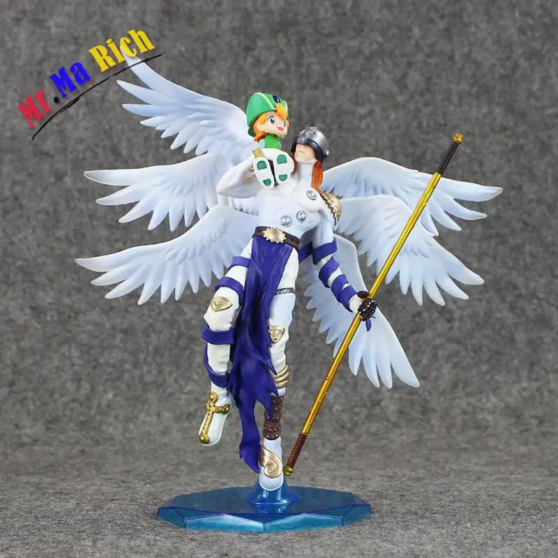 Куклы из ПВХ Digimon Angemon Angewomon Figura Takaishi Takeru Yagami Hikari Giocattolo модель 22 24 см|Игровые