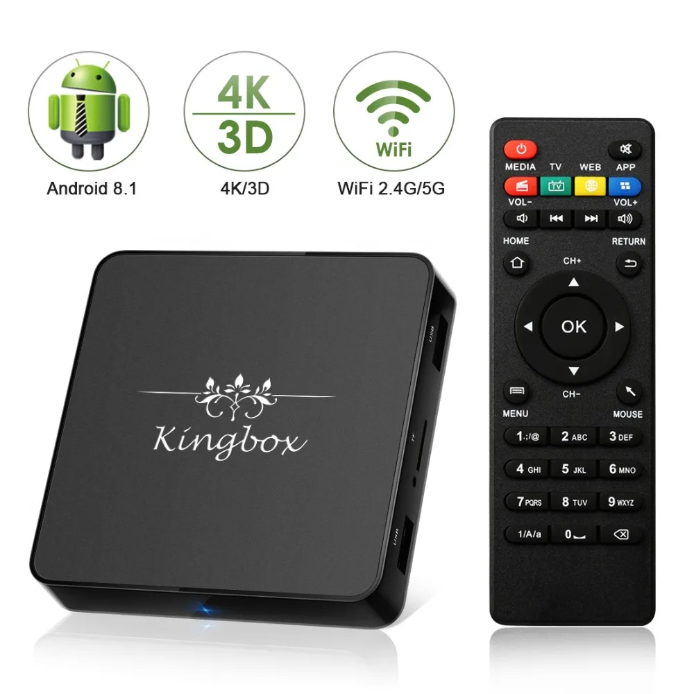 

Leelbox Smart TV Box Android 8.1 2GB 16GB RK3229 Quad Core HK1 mini 2.4G Wifi H.265 4K HD Google Player HK1mini Set Top Box