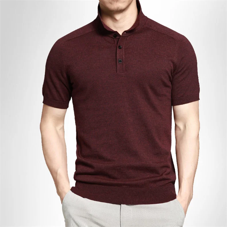 10colors summer mens polo sweaters Simple style cotton knitted short male pullovers top tees breathable 4XL Muls brand rl-7626-12