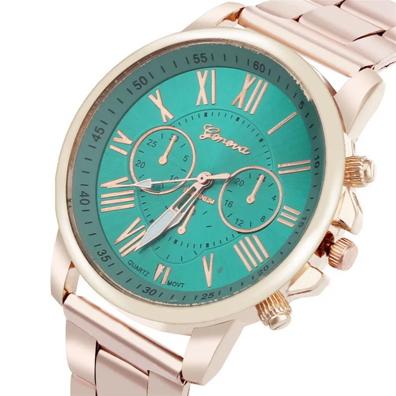Women Men watch Luxury Stylish Fashion Roman Number Stainless Steel Quartz Sports Dial Wrist Watch Men Wholesale#2AP23 (6)